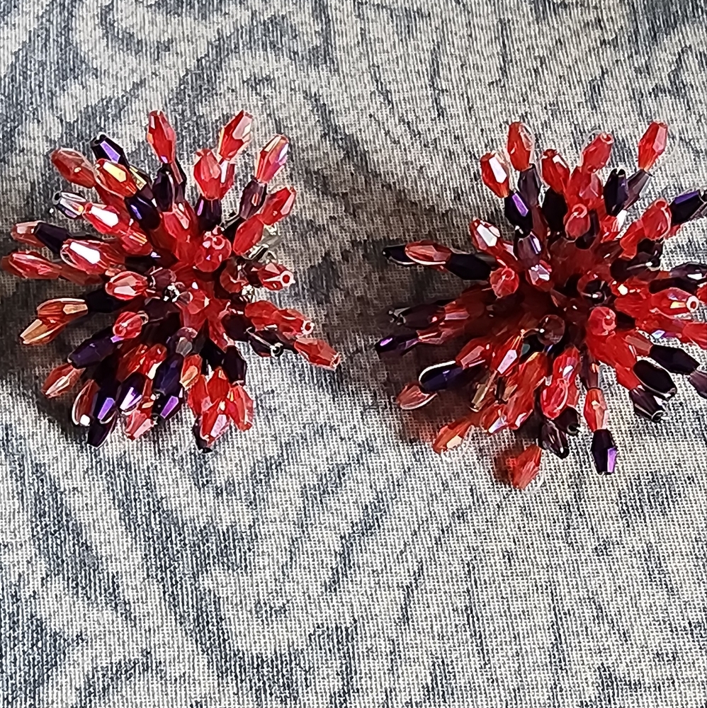 Sassy Jones Rochinda Beaded Clip On Earrings